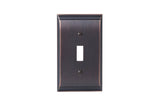 Amerock Wall Plate Oil Rubbed Bronze 1 Toggle Switch Plate Cover Candler 1 Pack Light Switch Cover