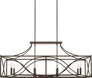 Capital Lighting 829181NG Tybee 8 Light Island Nordic Grey