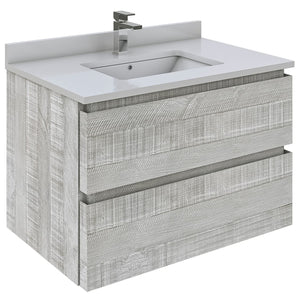 Fresca FCB3130ASH Fresca Formosa 29" Wall Hung Modern Bathroom Cabinet in Ash