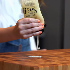 John Boos BWC 5 Oz All Natural Beeswax Moisture Cream for Wood Kitchen Cutting Boards, Chopping Block & Countertops, Food Safe Charcuterie Essential BOOS BEESWAX CREAM OZ