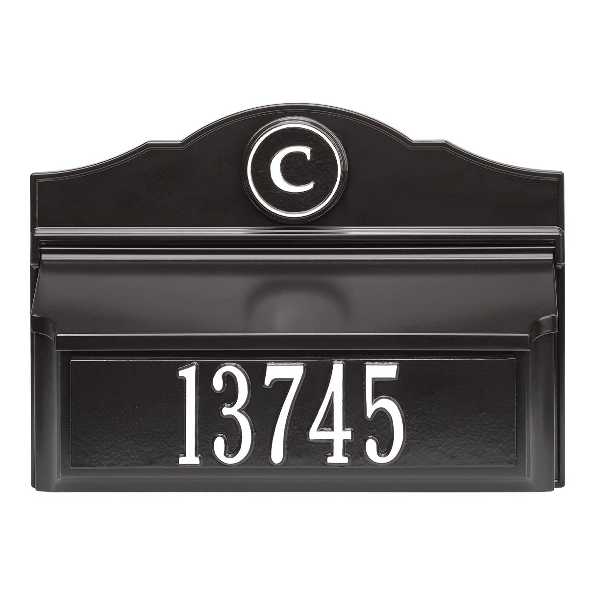 Whitehall 11248 - Colonial Wall Mailbox Package #1 (Mailbox, Plaque & Monogram)