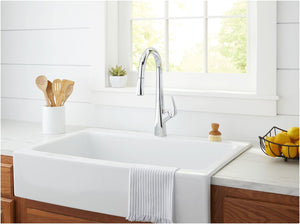 Gerber D454419 Chrome Vaughn Single Handle Pull-down Kitchen Faucet