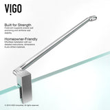 VIGO 30 in. x 38 in. x 73 in. Monteray Frameless Hinged Rectangle Shower Enclosure with Clear 0.38" Tempered Glass and Hardware in Chrome Finish with Reversible Handle - VG6011CHCL40