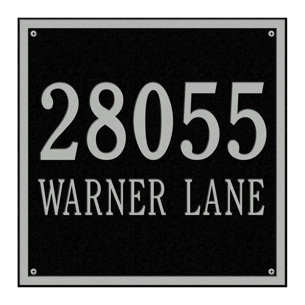 Whitehall 2117BS - Personalized Square Plaque - Estate -Wall - 2 line