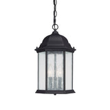 Capital Lighting 9836BK Main Street 3 Light Outdoor Hanging Lantern Black