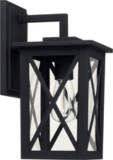 Capital Lighting 926611BK Avondale 1 Light Outdoor Wall Lantern Black