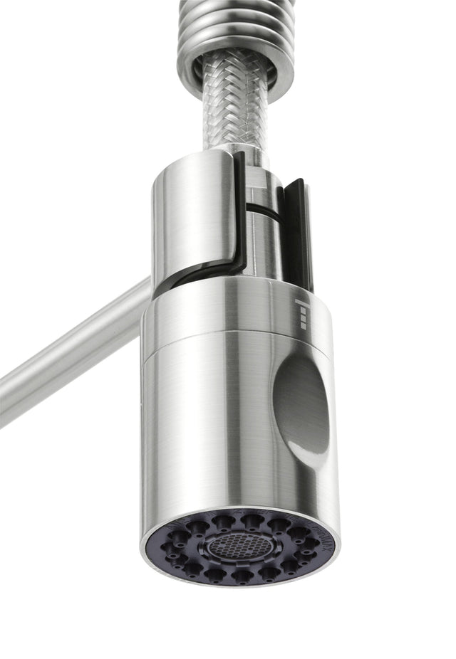 Stainless Steel the Foodie Pre-rinse Single Handle Spring-spout ...