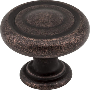 Jeffrey Alexander 117DMAC 1-1/4" Diameter Distressed Oil Rubbed Bronze Bremen 1 Cabinet Knob