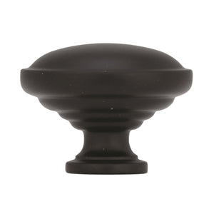Amerock Cabinet Knob Matte Black 1-1/4 inch (32 mm) Diameter Everyday Heritage 1 Pack Drawer Knob Cabinet Hardware