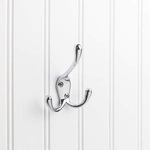 Elements YT40-400PC 4" Polished Chrome Large Triple Prong Wall Mounted Hook