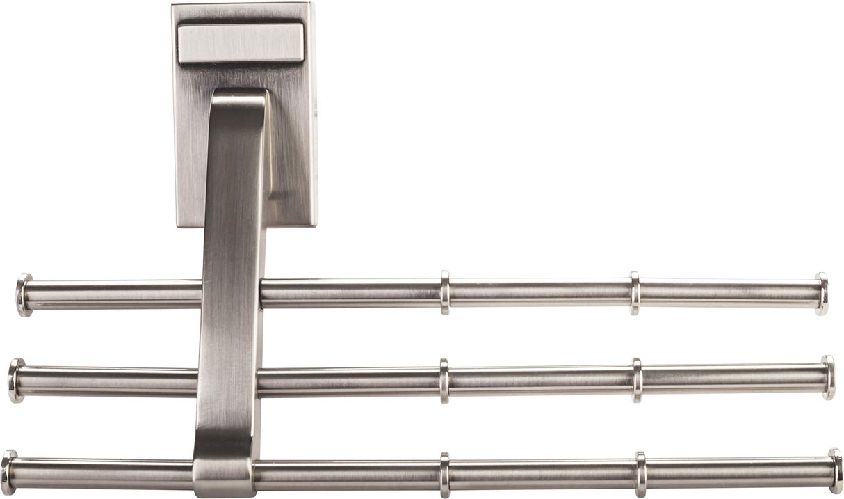 Hardware Resources 356T-SN Satin Nickel Tri-Level Hook Tie Organizer