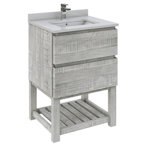 Fresca FCB3124ASH-FS-CWH-U Bathroom Vanity