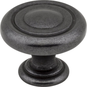 Jeffrey Alexander 117DMAC 1-1/4" Diameter Distressed Oil Rubbed Bronze Bremen 1 Cabinet Knob