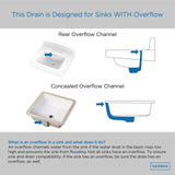 Gerber DA505084BB 1 1/4" Metal Grid Strainer Assembly With Overflow - Brushed Bronze