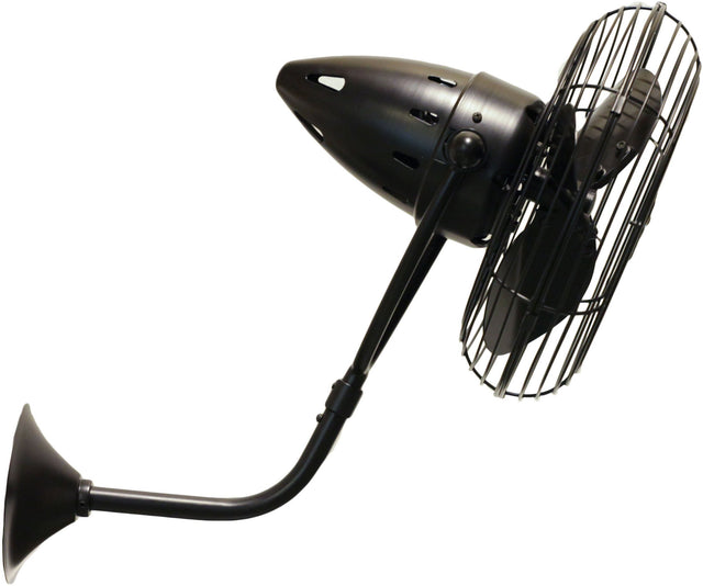Matthews Fan BP-BKN-MTL Bruna Parede wall fan in Black Nickel finish.