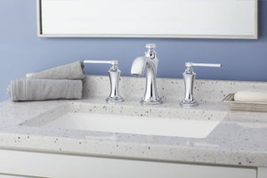 Gerber D304128 Chrome Draper Two Handle Widespread Lavatory Faucet