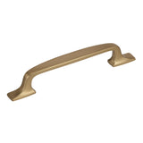 Amerock Cabinet Pull Golden Champagne 5-1/16 inch (128 mm) Center to Center Highland Ridge 1 Pack Drawer Pull Drawer Handle Cabinet Hardware