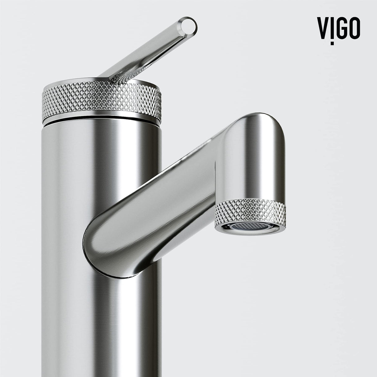 VIGO VGT2055 13.75" L -18.0" W -4.63" H Matte Stone Vinca Composite Rectangular Vessel Bathroom Sink in White with Faucet and Pop-Up Drain in Brushed Nickel