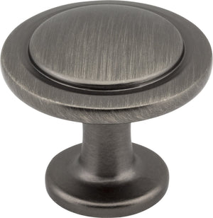 Elements 3960-SN 1-1/4" Diameter Satin Nickel Round Button Gatsby Cabinet Knob