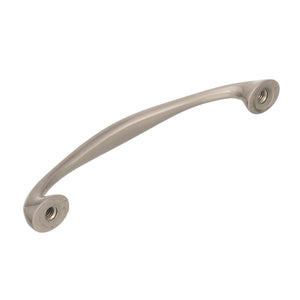 Amerock Cabinet Pull Satin Nickel 3-3/4 inch (96 mm) Center to Center Everyday Heritage 1 Pack Drawer Pull Drawer Handle Cabinet Hardware
