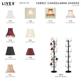 Livex Lighting S328 Hardback Clip-On Chandelier Shade for Holiday Decor, Empire Shape, 5" x 4", Red and Green Plaid