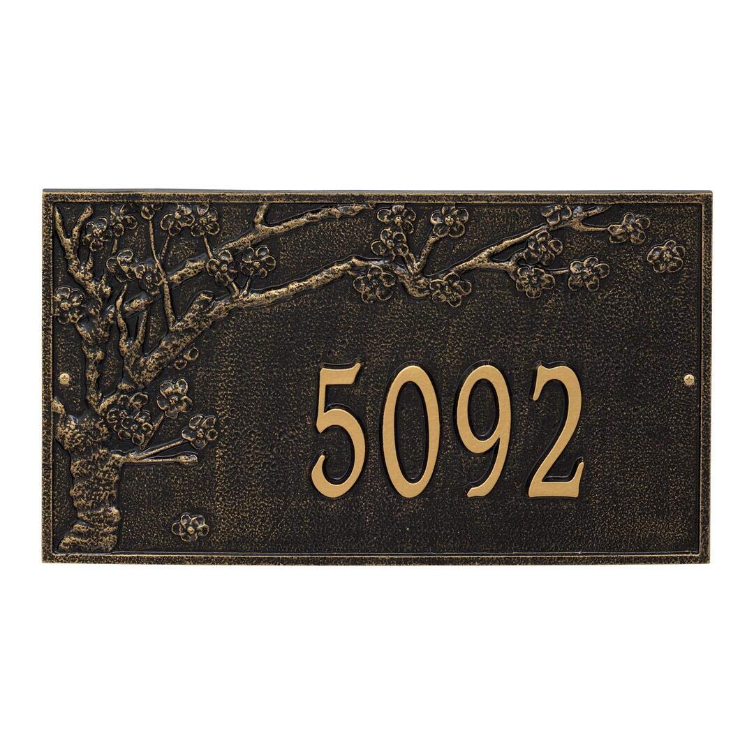 Whitehall 2519BG - Personalized Spring Blossom Plaque - Estate - Wall - 1 Line
