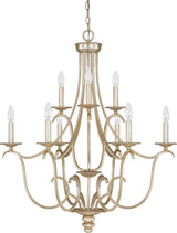 Capital Lighting 4729WG-000 Bailey 9 Light Chandelier Winter Gold