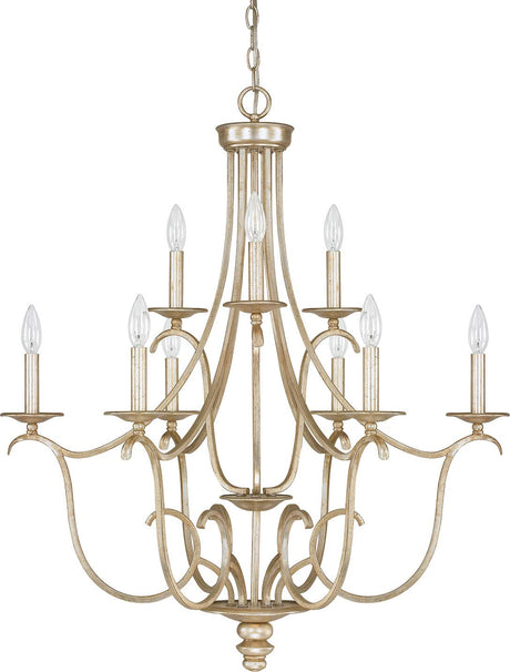 Capital Lighting 4729WG-000 Bailey 9 Light Chandelier Winter Gold