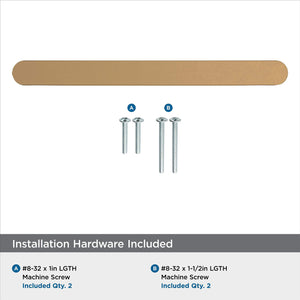 Amerock Cabinet Pull Champagne Bronze 5-1/16 in (128 mm) Center-to-Center Drawer Pull Rift Kitchen and Bath Hardware Furniture Hardware