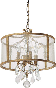 Capital Lighting 9484AG-CR Blakely 4 Light Pendant Antique Gold