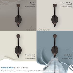 Amerock Pilltop Coat Hook Wall Mount Oil Rubbed Bronze 1 Pack Robe Hook Towel Hook Entryway Hook Bathroom Hook