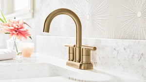 Gerber D307058BB Parma Two Handle Centerset Bathroom Faucet With Metal Touch DOWN...