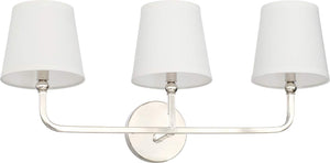 Capital Lighting 119331PN-674 Dawson 3 Light Vanity Polished Nickel