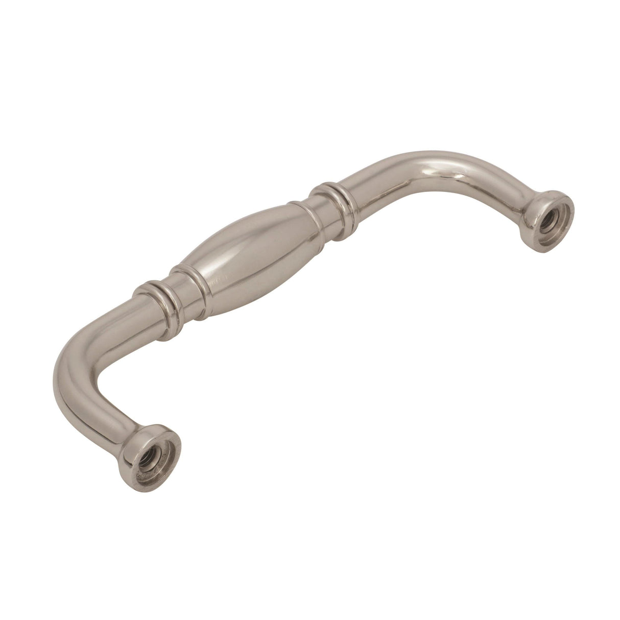 Amerock Cabinet Pull Polished Nickel 3-3/4 inch (96 mm) Center to Center Granby 1 Pack Drawer Pull Drawer Handle Cabinet Hardware