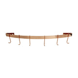 Enclume DWR2 CP 30" Curved Wall Rack Utensil Bar w/ 6 Hooks CP