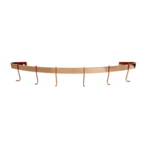 Enclume DWR2 CP 30" Curved Wall Rack Utensil Bar w/ 6 Hooks CP