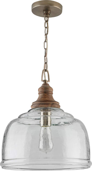 Capital Lighting 330318GY Julian 1 Light Pendant Grey Wash