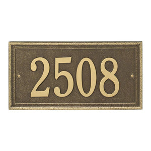 Whitehall 3330AB - Personalized Masons Rectangle Plaque - Standard - 1 line