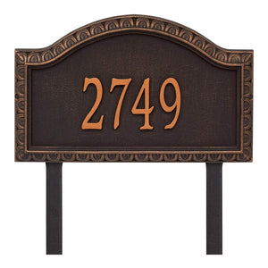 Whitehall 3132OB - Personalized Penhurst Plaque - Grande - lawn- 1 Line