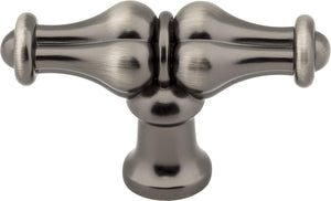 Jeffrey Alexander 818L-BNBDL 2-1/4" Brushed Pewter Bella Cabinet "T" Knob