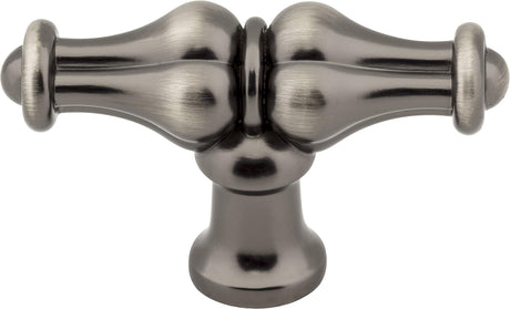 Jeffrey Alexander 818L-BNBDL 2-1/4" Brushed Pewter Bella Cabinet "T" Knob