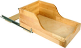 Hardware Resources ROVHB15-WB 15" Wood High Back Rollout for Vanity Depth
