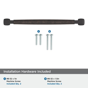 Amerock Cabinet Pull Oil Rubbed Bronze 8-13/16 inch (224 mm) Center-to-Center Stature 1 Pack Drawer Pull Cabinet Handle Cabinet Hardware
