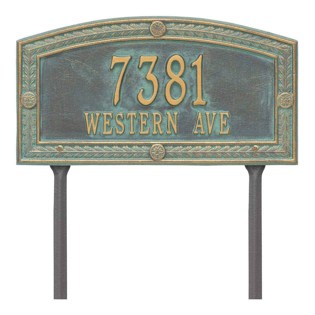 Whitehall 1875BV - Personalized Hamilton Plaque - Standard - Lawn - 2 line