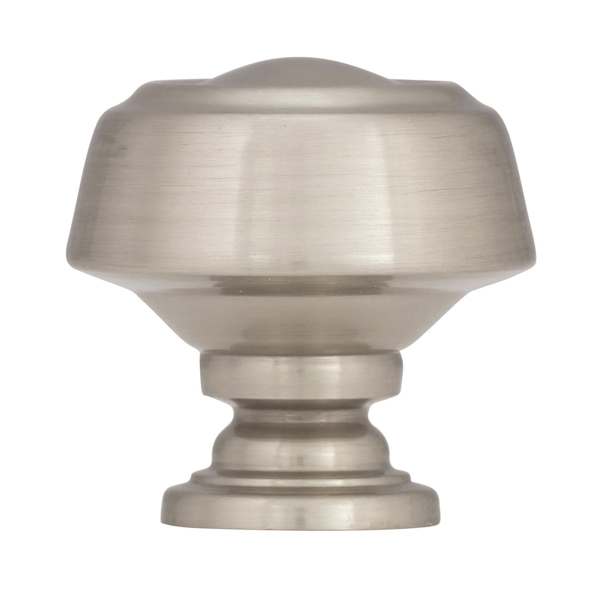 Amerock Cabinet Knob Satin Nickel 1-3/16 inch (30 mm) Diameter Kane 1 Pack Drawer Knob Cabinet Hardware