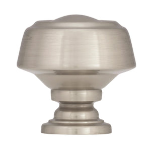 Amerock Cabinet Knob Satin Nickel 1-3/16 inch (30 mm) Diameter Kane 1 Pack Drawer Knob Cabinet Hardware