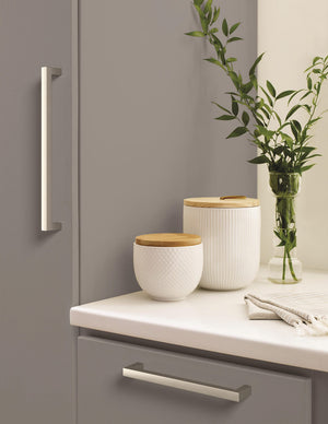 Amerock Cabinet Pull Satin Nickel 8-13/16 inch (224 mm) Center-to-Center Monument 1 Pack Drawer Pull Cabinet Handle Cabinet Hardware
