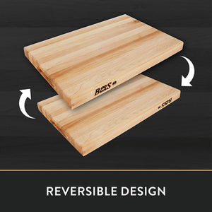 John Boos R03 Maple Wood Cutting Board for Kitchen Prep, 20" x 15" 1.5" Thick, Large Edge Grain Rectangular Reversible Charcuterie Block 20X15X1.5 MPL-EDGE GR-REV-R BRD-