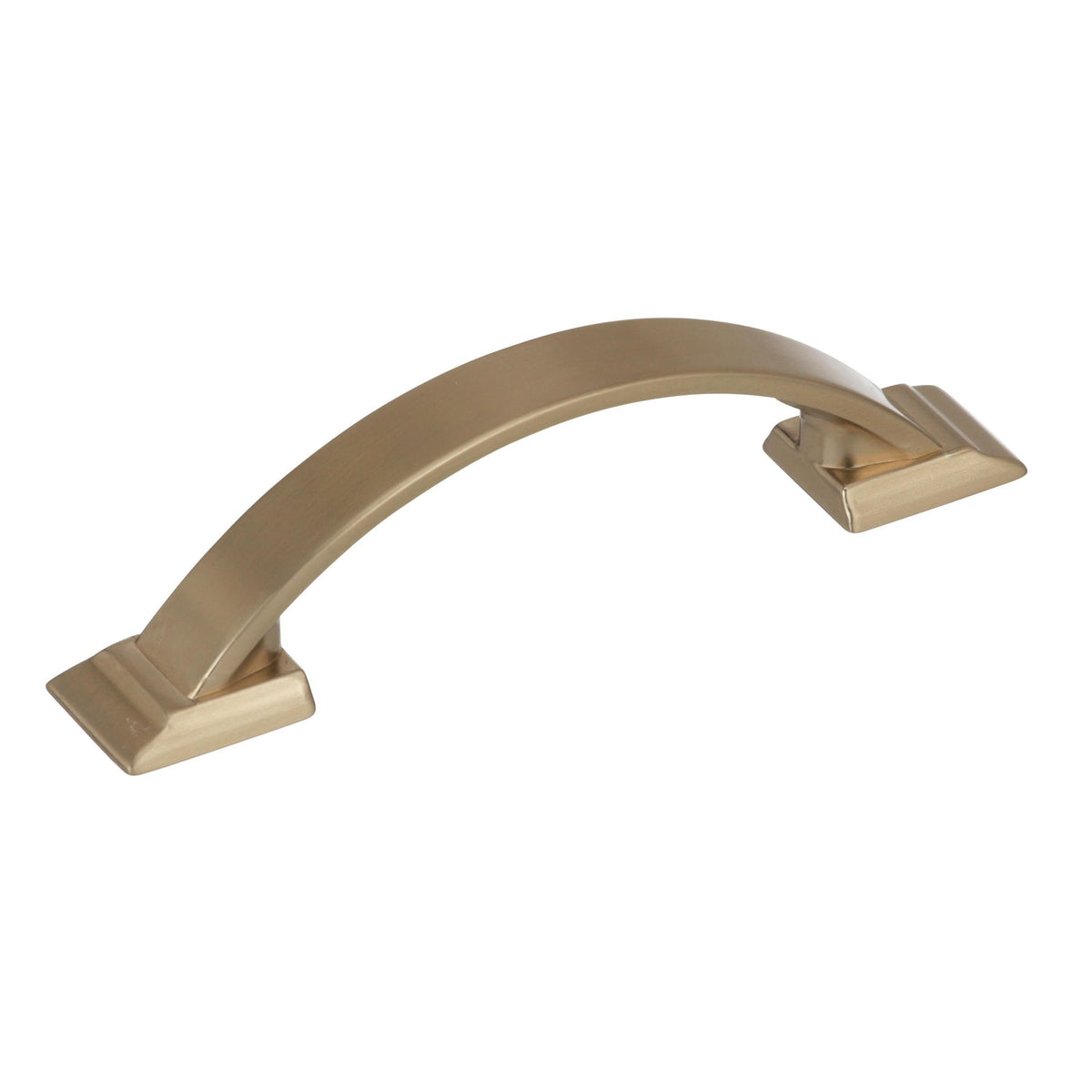 Amerock Cabinet Pull Golden Champagne 3 inch (76 mm) Center to Center Candler 1 Pack Drawer Pull Drawer Handle Cabinet Hardware