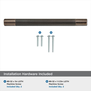 Amerock BP36559ORB Kitchen Cabinet Pull Oil Rubbed Bronze 6-5/16 in (160 mm) Center-to-Center Bronx 1 Pack Furniture Hardware Cabinet Handle Bathroom Drawer Pull